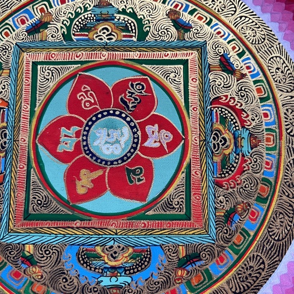 Kalakshatra Tibetan Handpainted Mandala - Picture 1 of 6